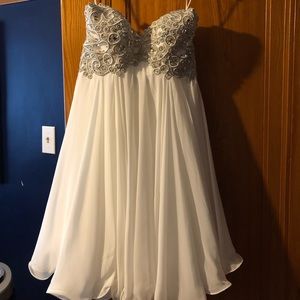 White dress. Prom or Wedding